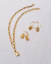 Load image into Gallery viewer, Backwards Padlock Earrings