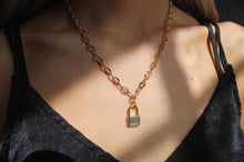 Load image into Gallery viewer, Thoughts of You Linked Lock Necklace