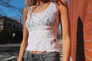 Thoughts of You Lace Tank
