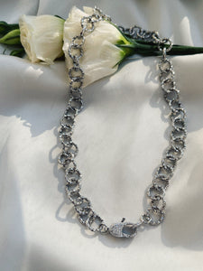 Time Silver Chain Necklace
