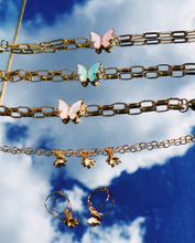 Load image into Gallery viewer, Wishes Gold on Gold Butterfly Bracelet

