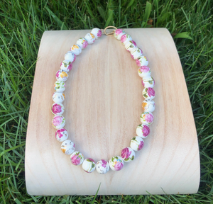 Memory Floral Beaded Necklace